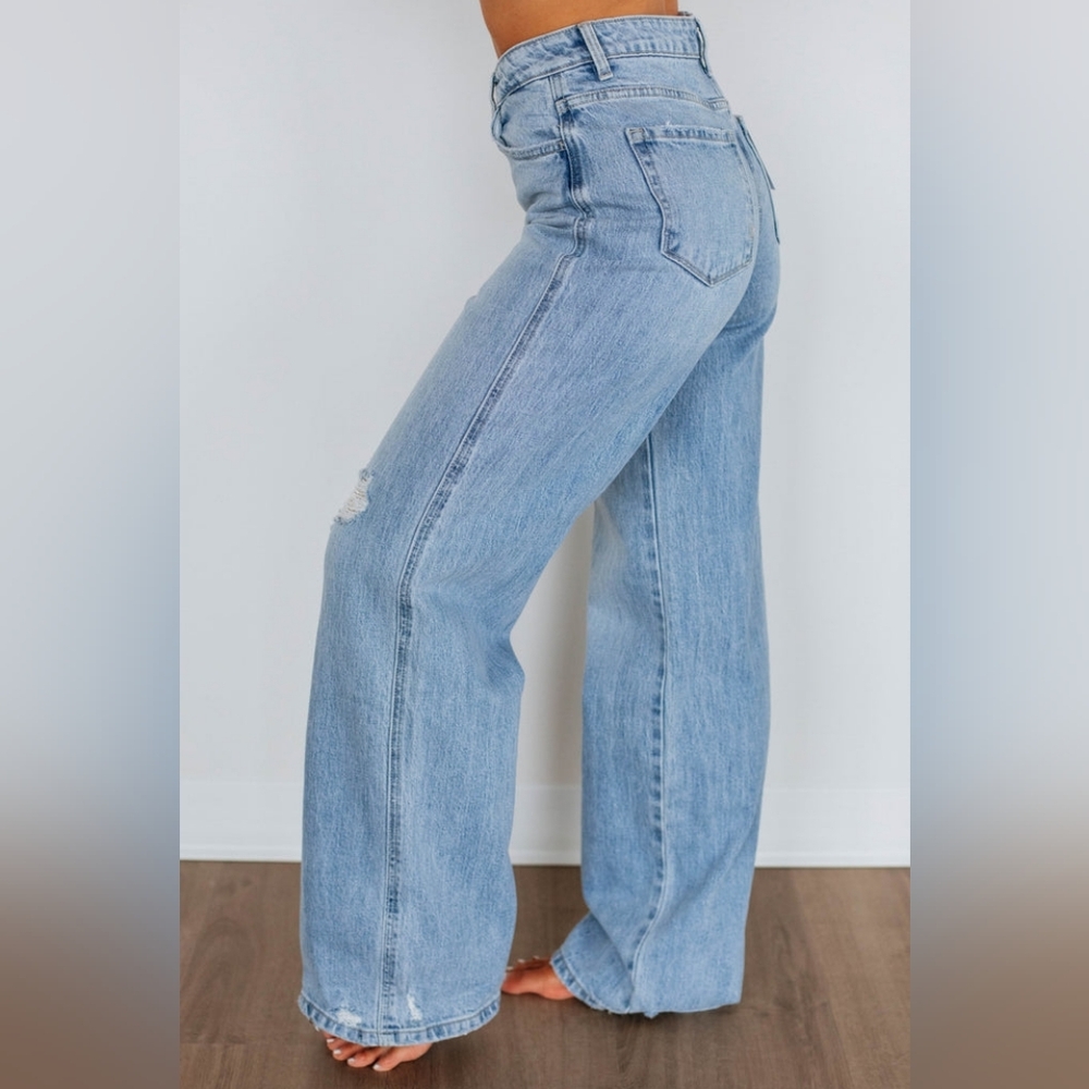 NEW Vervet Blue KRIS Baggy-Wide Jeans - Picture 2 of 8